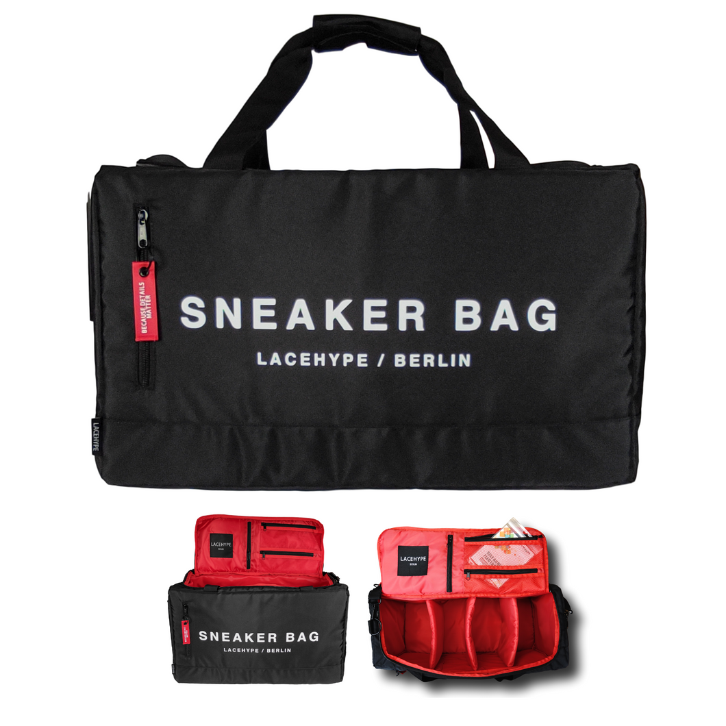 Sneaker Bag Schuhtasche Reisetasche für Schuhe mit Trennwänden – passend bis zu 4 Paar